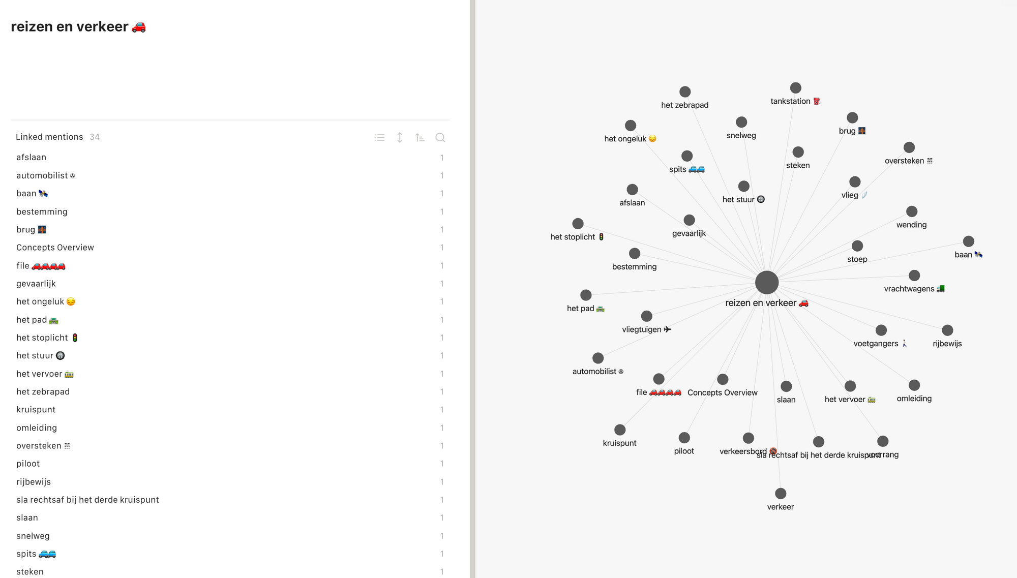 Knowledge network & language learning system in obsidian